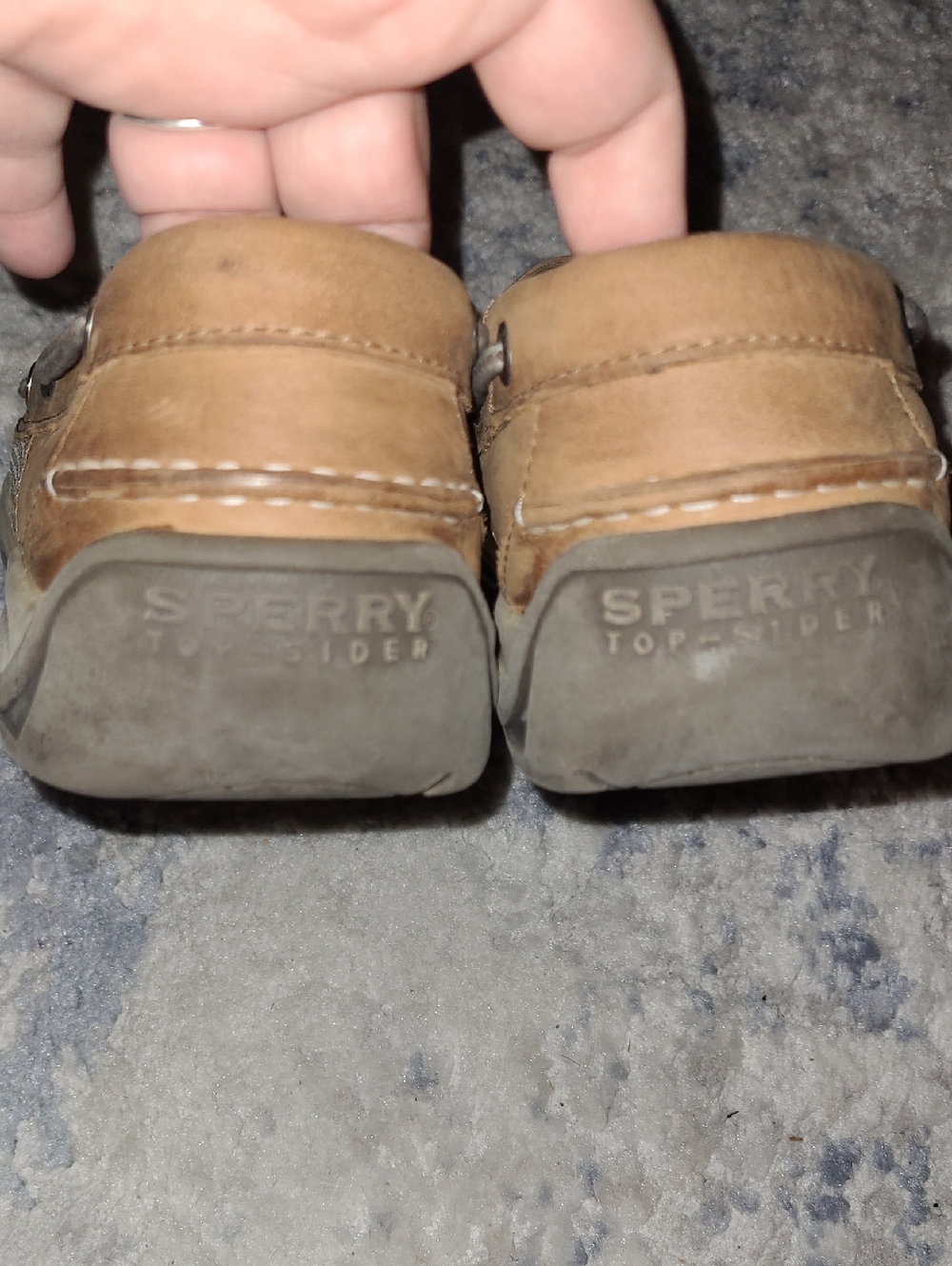 NWOT Sperry Men's Brown Leather Boat Shoes - Classic Deck Style - Picture 6 of 11